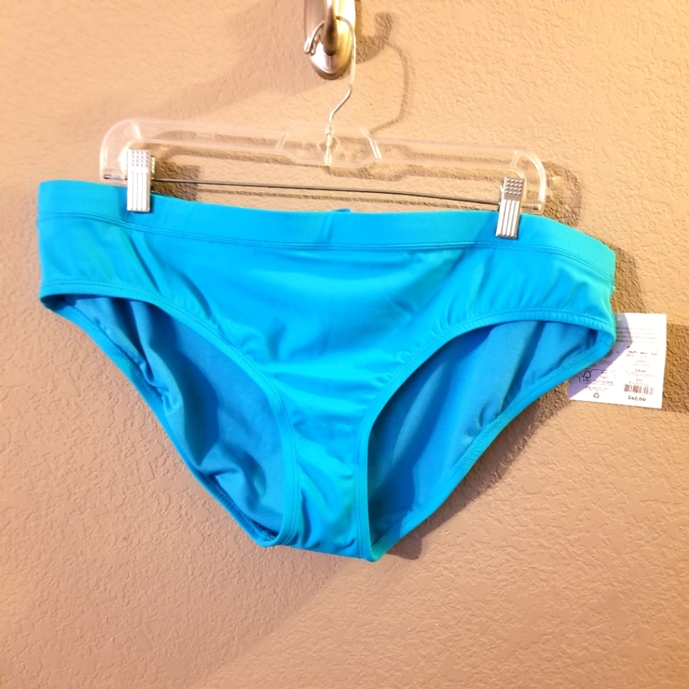 Eco Beach New Women's Turquoise/Aqua Swimsuit Bottoms‎ Size XL SPF 50+